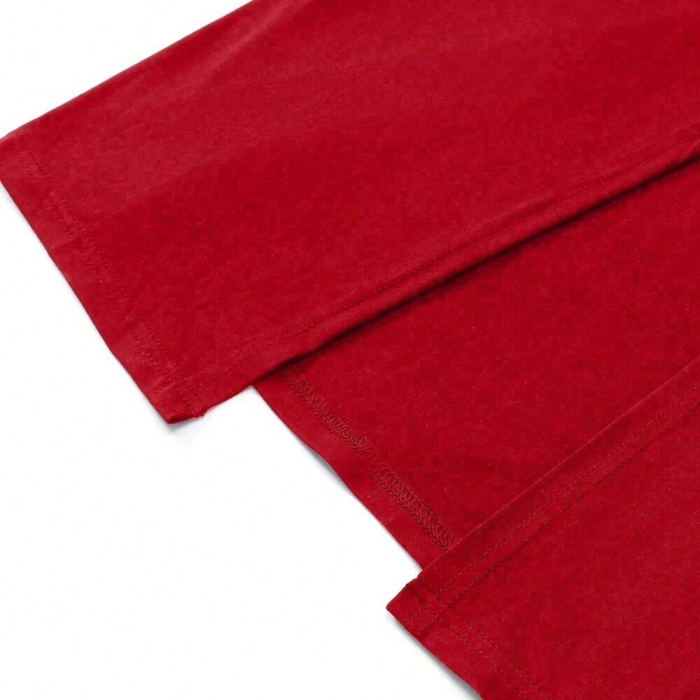 Red Elegant Women's Sexy High Slit A-Line Bodycon Dress - Picture 5 of 6